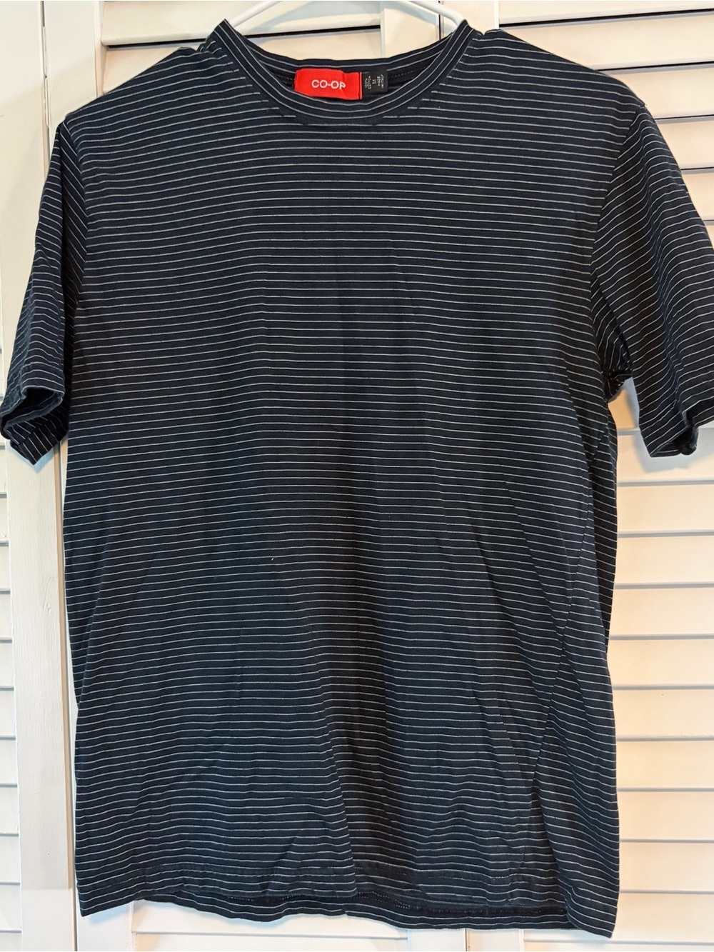 Co-Op Men’s Black Striped Crew T-Shirt